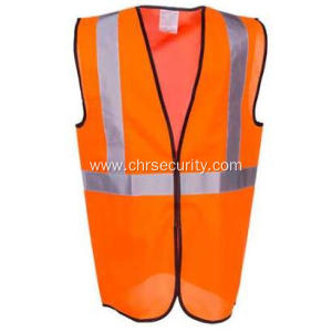 Men's Orange High Visibility Safety Vest